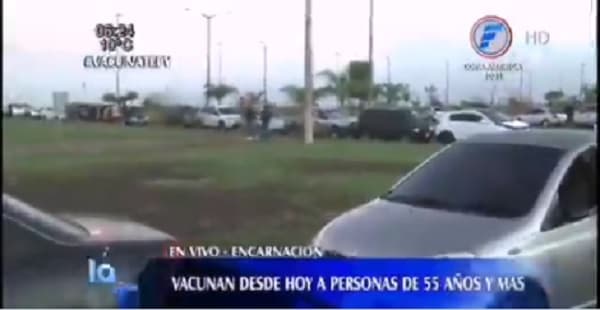 Reportan masiva concurrencia de personas en vacunatorios a nivel país