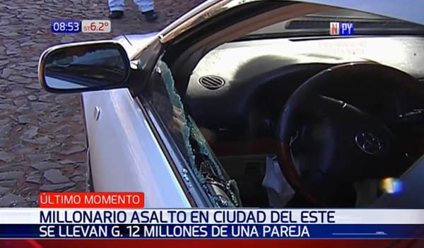 Pareja de cambistas es víctima de millonario asalto