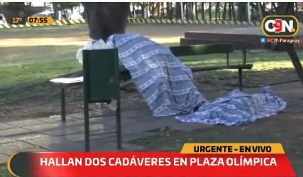 Hallan dos cadáveres en plaza de Villa Morra
