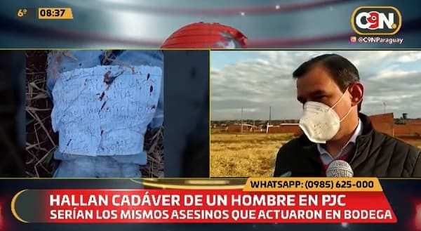 “Justicieros de la Frontera” se adjudican crimen de un joven en Pedro Juan