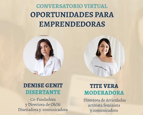 Invitan a conversatorio dirigido a emprendedoras