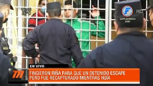 Recapturan a hombre que intentó huir de calabozo en medio de riña