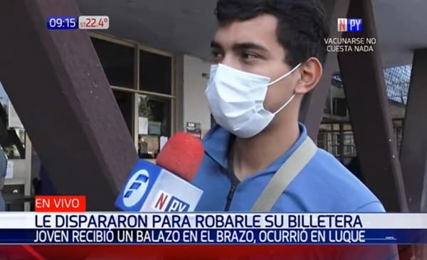 Balean a un joven para sacarle la billetera