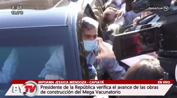 Vacunatorio en Aratiri estará disponible el viernes, anuncia Abdo Benítez