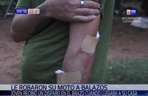 Asaltantes balean a joven para robarle su moto en San Lorenzo