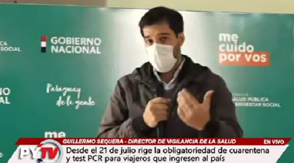 Sequera dice que harán control aleatorio a cuarentena de viajeros