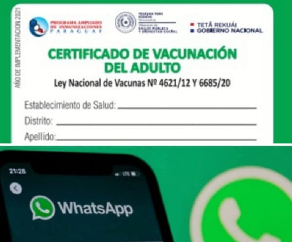 Roban cuentas de WhatsApp mediante fotos de tarjetas de vacunación