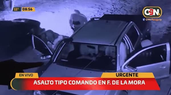 Pareja sufre “asalto tipo comando” en Fernando de la Mora