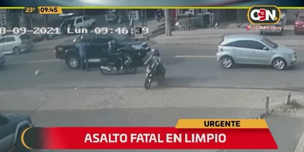Asalto fatal en Limpio: Cámara capta accionar de delincuentes