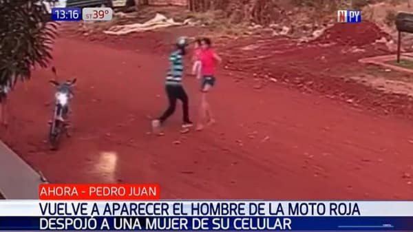 El “Asaltante de la moto roja” somete a mujer con su hijo en brazos