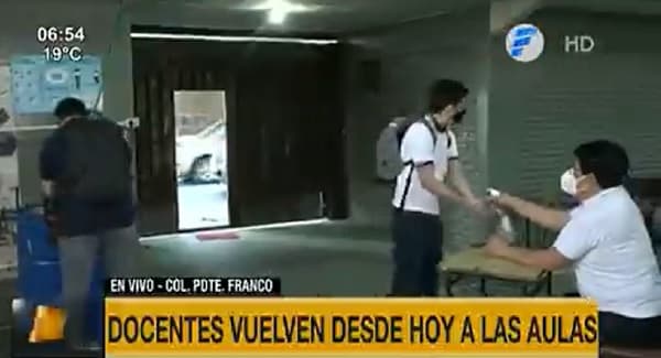 Docentes retornan a las aulas desde este lunes