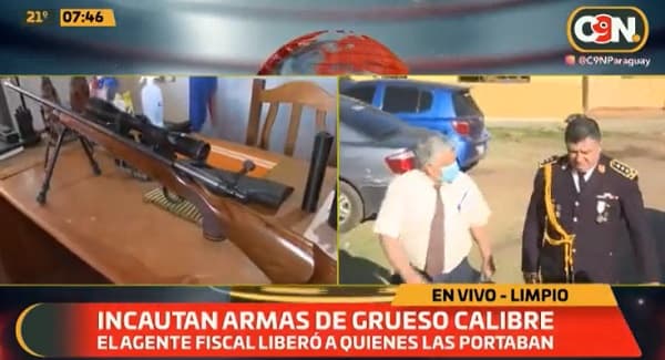 Fiscal libera a detenidos por portar armas de uso civil no permitido