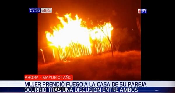 Mujer incendió casa de su pareja tras discusión, reportan