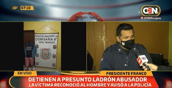 Detienen a “ladrón abusador” en Presidente Franco