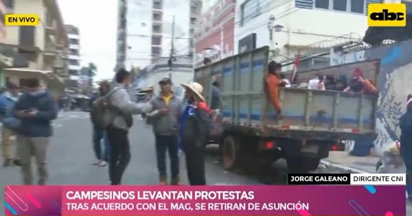 Campesinos levantan protesta tras firma de acuerdo