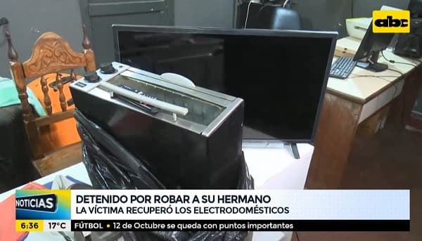 Detienen a denunciado por hurtar electrodomésticos de su hermano