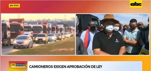 Camioneros seguirán con el paro hasta que se promulgue la ley de fletes