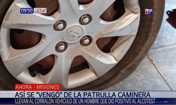 Conductor perfora cubierta de Caminera luego de dar positivo en el alcostest