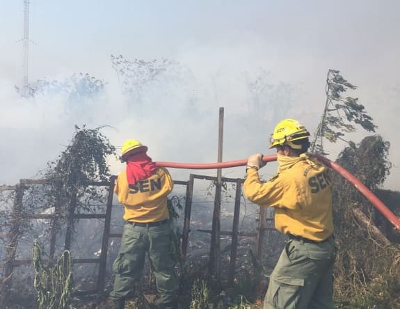 Controlan incendio en el Bañado Sur