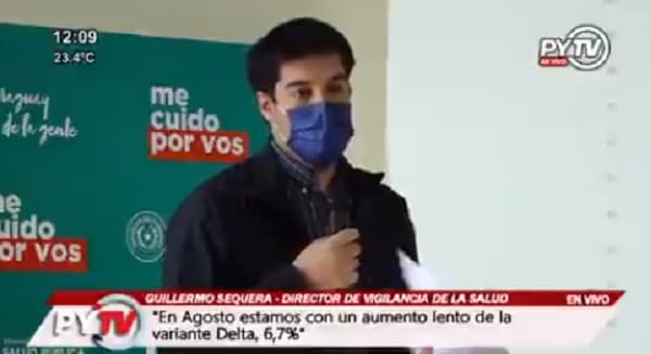 Confirman primera víctima de la variante Delta en el país