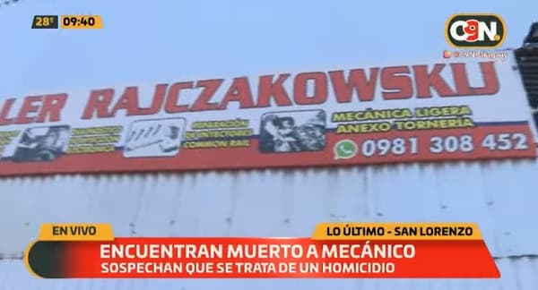 Hallan sin vida a mecánico en San Lorenzo