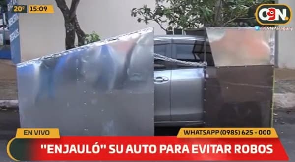 Hombre crea “armadura” para proteger su vehículo de tortoleros