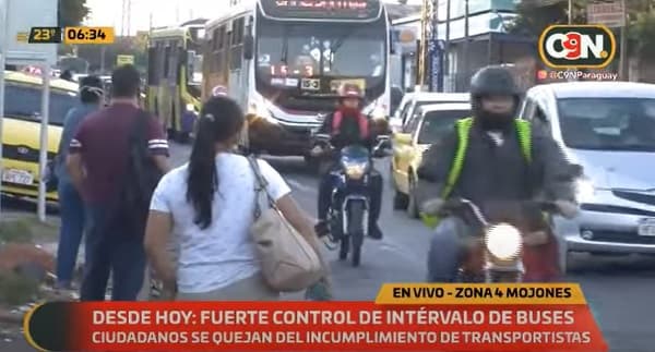 Controlan frecuencia de buses ante denuncias de regulada