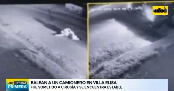 Conductor balea a camionero en Villa Elisa