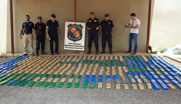 Incautan 285 kilos de marihuana en Canindeyú