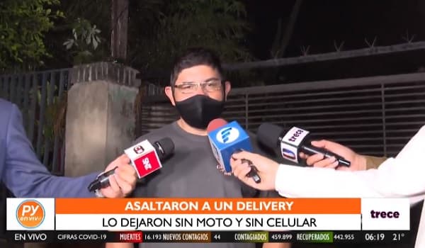 Asaltan y dejan en la calle a delivery cuando iba a entregar un pedido
