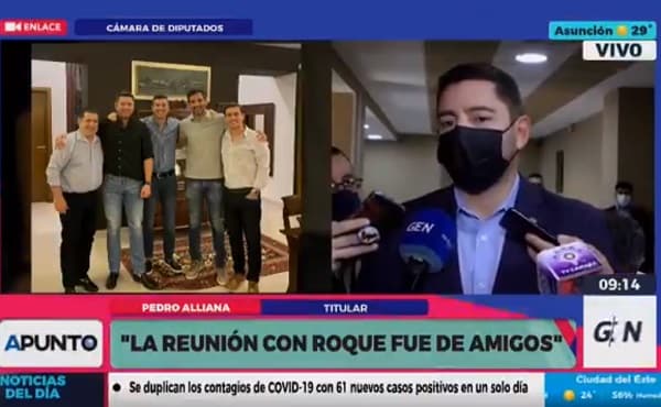 Con Roque hablaron sobre Olimpia y un poco de política, dice Alliana