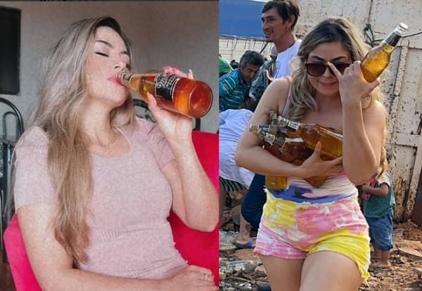 “El chofer dio permiso”, asegura mujer de las cervezas