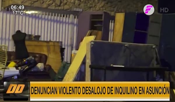 Inquilino denuncia violento desalojo pese a estar “al día”