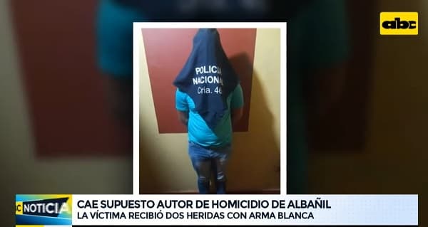 Detienen a un hombre por el crimen de albañil