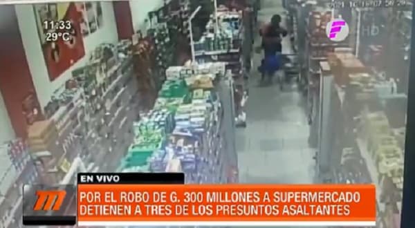 Capturan a tres sospechosos del asalto en supermercado de Guarambaré