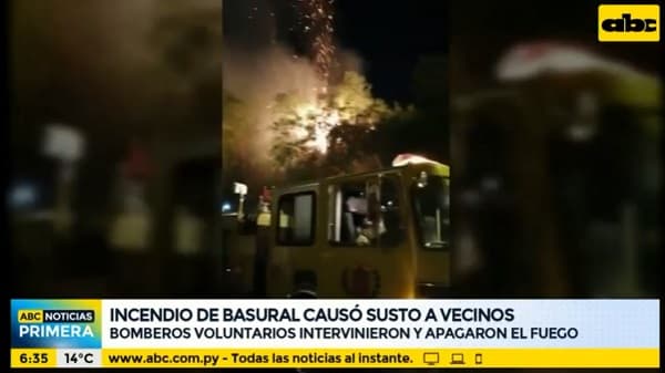 Incendio en baldío alarma a vecinos en el barrio Mburucuyá