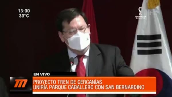 Estiman que préstamo para tren de cercanías será aprobado a fin de año
