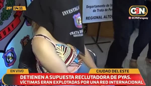 Detienen a sospechosa en caso de trata de personas y explotación sexual