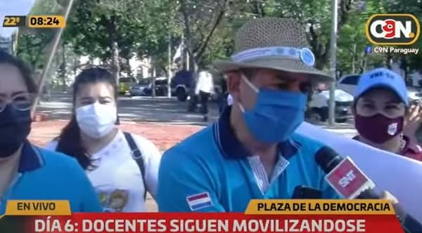 En sexto día de movilización docente, arranca huelga de hambre