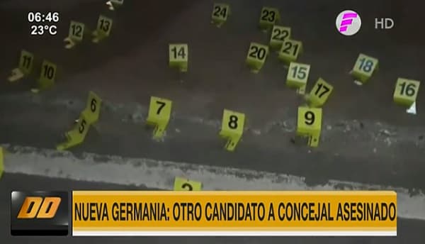 Asesinan a candidato a concejal de Nueva Germania