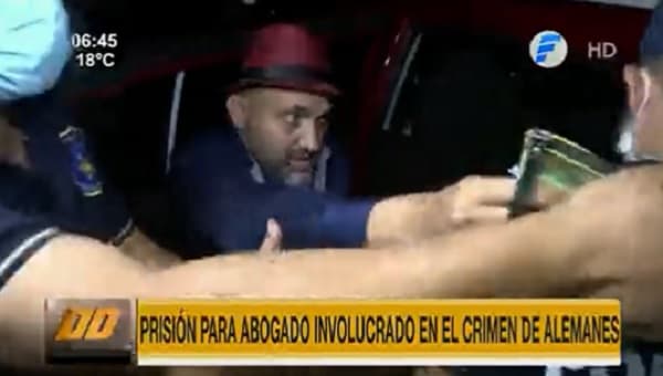 Ordenan prisión para abogado imputado por el crimen de alemán y su hija