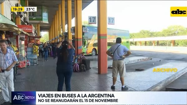 Viajes a Argentina no se reanudarán el 15 de noviembre, confirma Dinatran