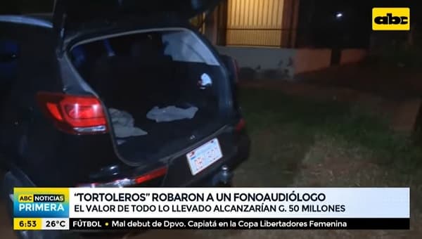 Fonoaudiólogo sufre robo de aparatos por valor de G. 50 millones