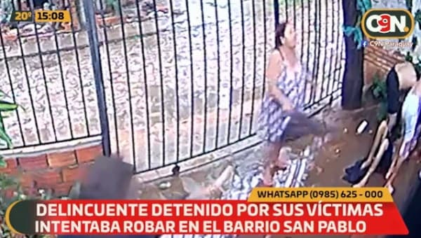 Familia detiene a hombre que ingresó a vivienda
