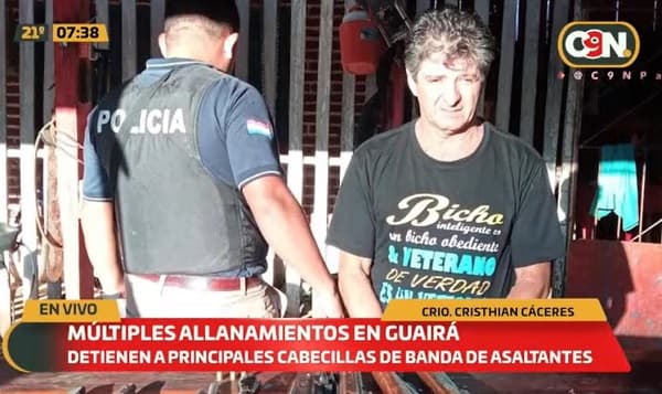 Detienen a “cabecilla” de banda criminal en Caazapá