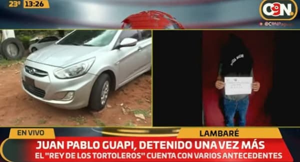 Detienen al “rey de los tortoleros” tras intento de asalto