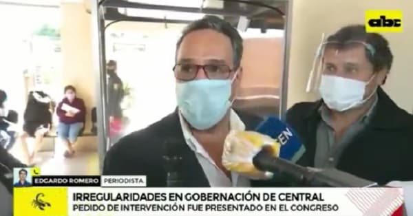 Ejecutivo envía al Congreso el pedido de intervención de Gobernación de Central