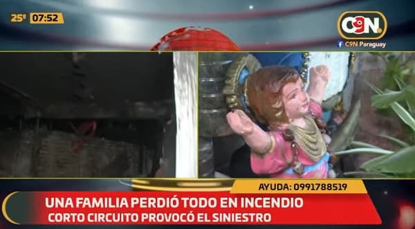 Familia pide ayuda luego de perder todo en incendio