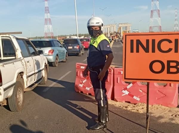Media calzada de ingreso a la costanera estará clausurada cerca de un año