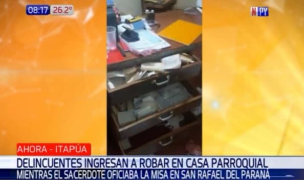 Roban G. 6 millones de casa parroquial durante misa